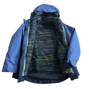 Eddie‎ Bauer Lone Peak 3 in 1 Jacket Coat Zip out Fleece Youth Boy 5/6
